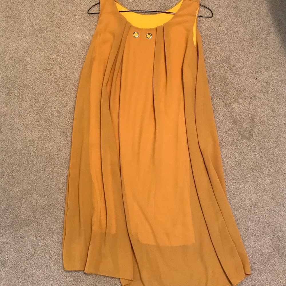 Mustard dress- Made and bought in Austria